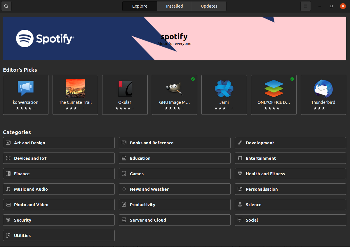 Development setting